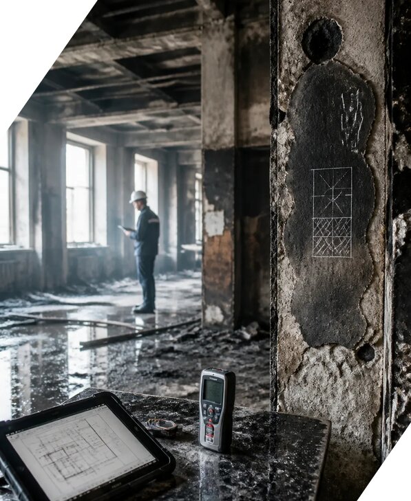 Обследование зданий после пожара в Шелехове от 16073 р. | ЭкспертизаРоссия